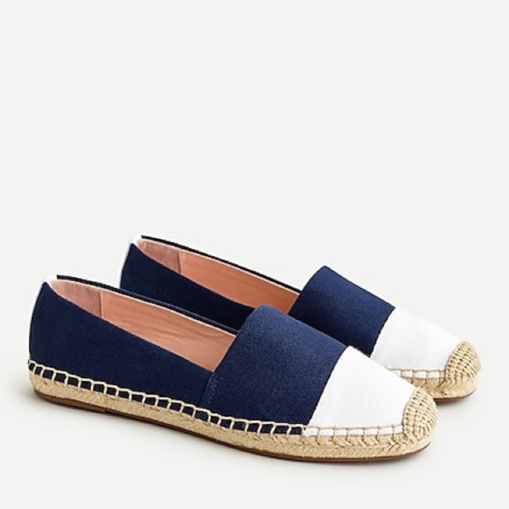 Espadrille shoes in canvas with toe cap